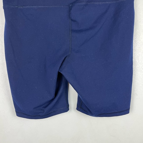 Old Navy Active Womens Bike Shorts Athletic Spandex Dark Blue Mid Rise Large - Picture 5 of 9
